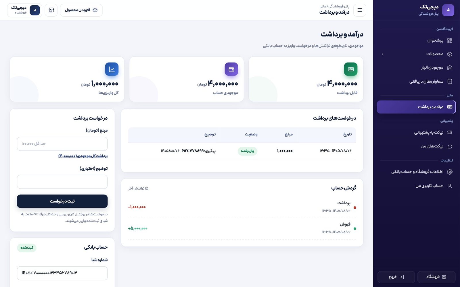 هر فروشنده، فروشگاه خودش را اداره می‌کند